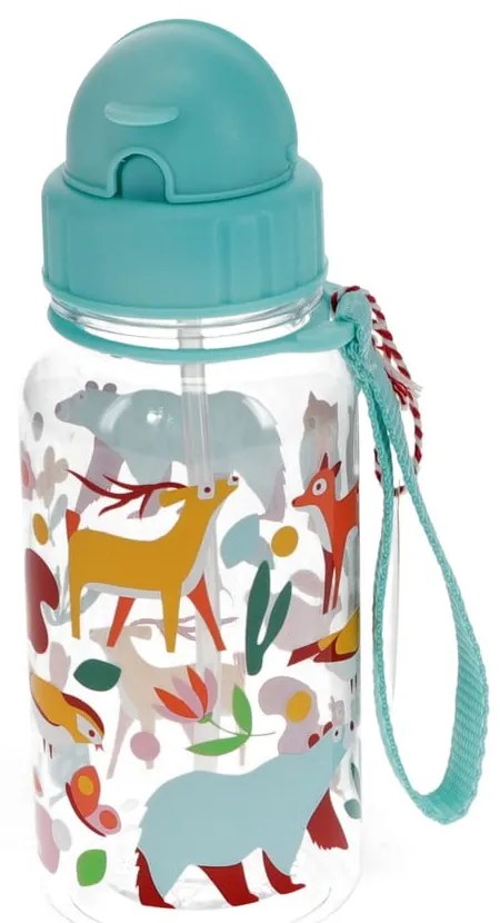 Svetlomodrá tritanová detská fľaša 500 ml Woodland – Rex London