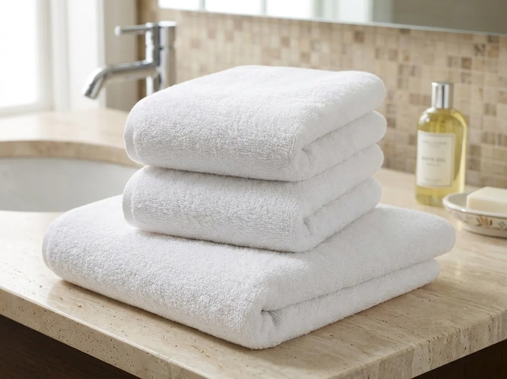 Uterák NORIELLE 50x90 cm biely, 100% bavlna