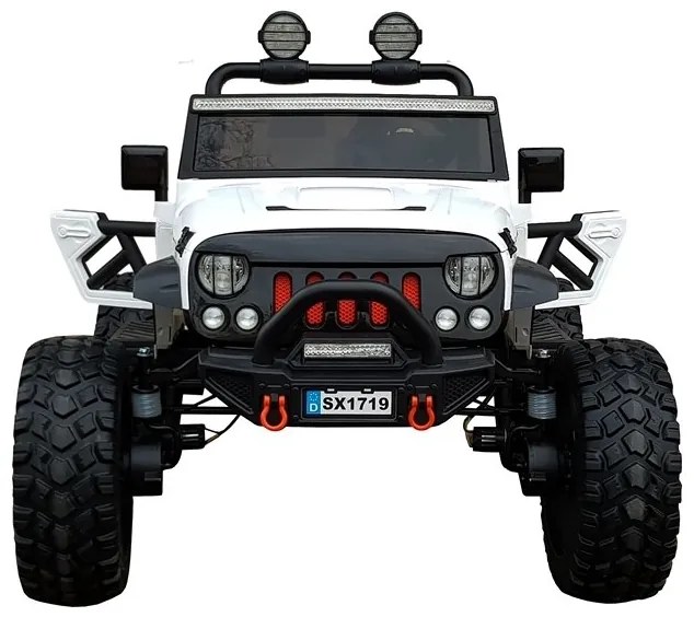 LEAN TOYS ELEKTRICKÉ AUTÍČKO  JEEP SX1719 - 4x4 - NELAKOVANÉ - BIELE  - 4x45W - 1x12V10Ah - 2022