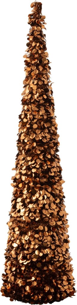 Veľký bronzový lesklý vianočný strom Sparkling XL – 40*40*180 cm