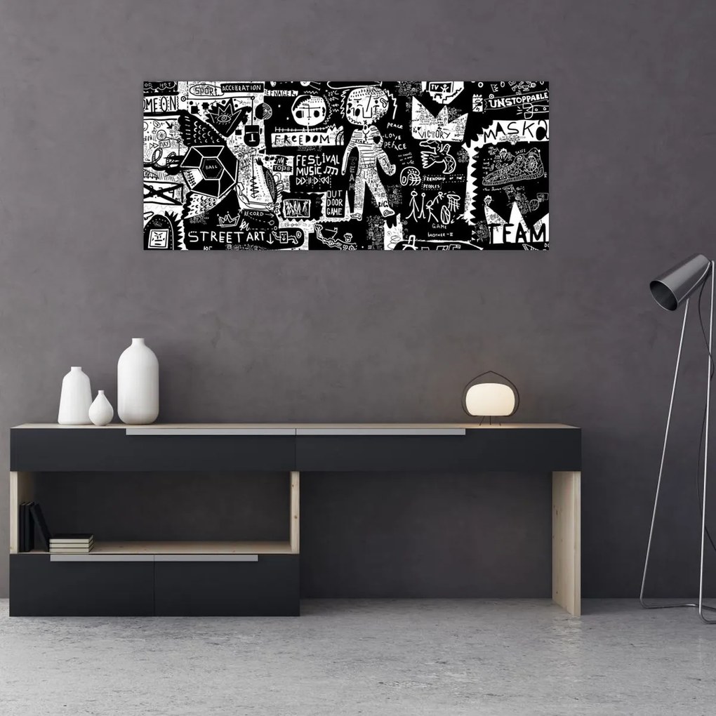Obraz - Graffiti (120x50 cm)