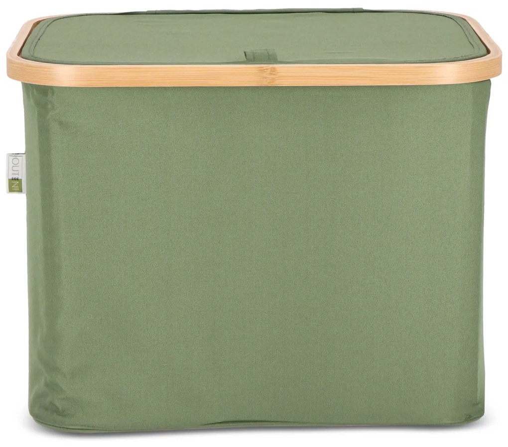 Kôš na bielizeň NOLVIO 40 L, zelený