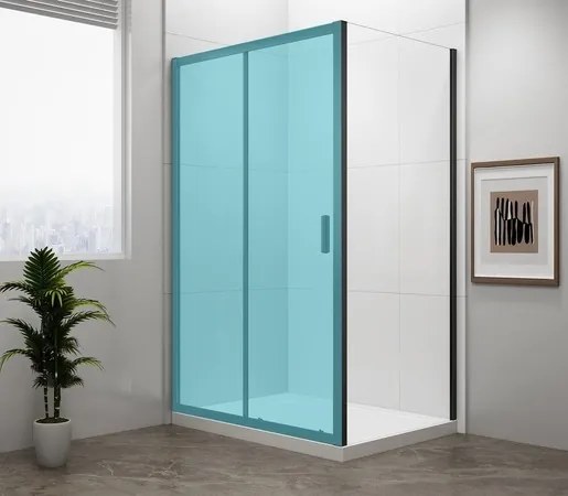 Polysan Easy Black bočná zástena k sprchovacím dverám 90 cm EL3315B
