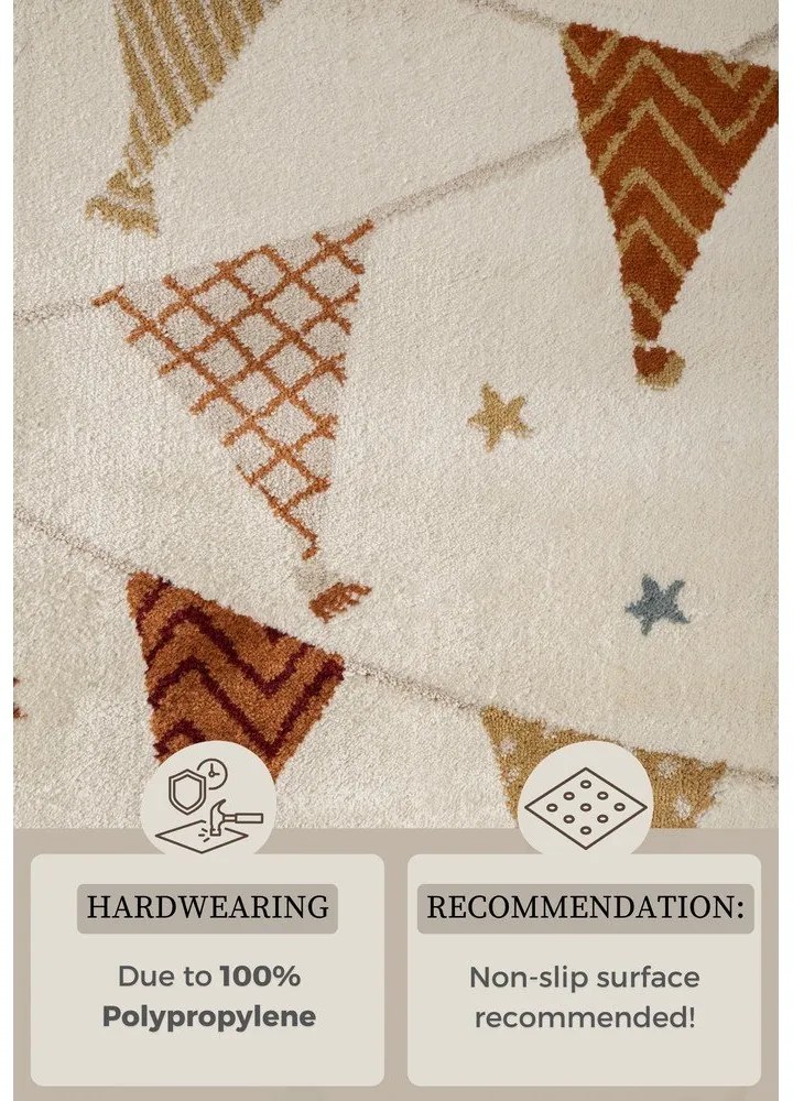 Krémový detský koberec 120x170 cm Kids Party – Hanse Home