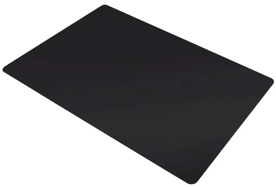 Čierna plastová podložka pod stoličku 100 x 140 cm