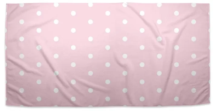 Sablio Uterák Biele bodky na ružovej - 50x100 cm