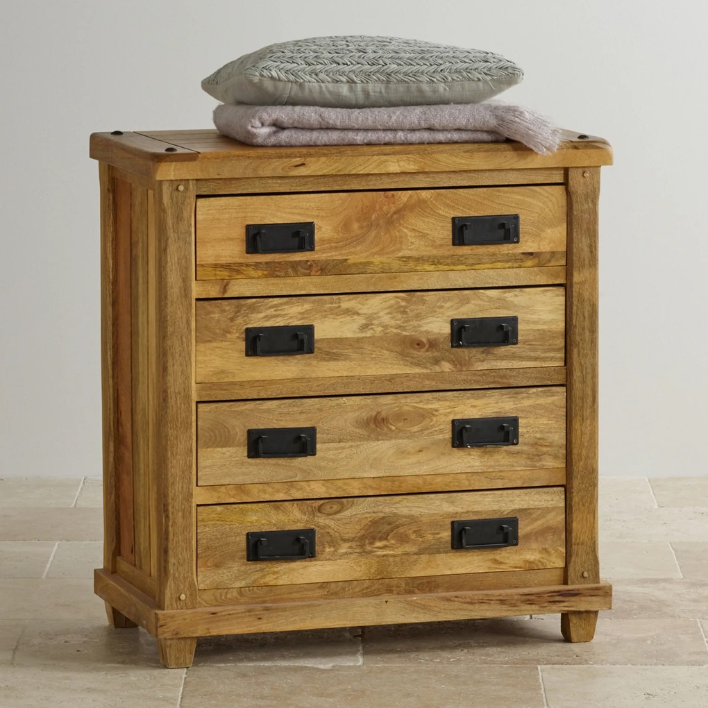 furniture-nabytek.cz - Zásuvková komoda z masívneho dreva mango 90x45x90