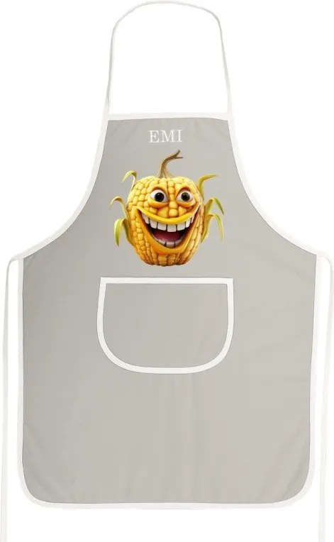 Kuchynská zástera Corny EMI, sivá