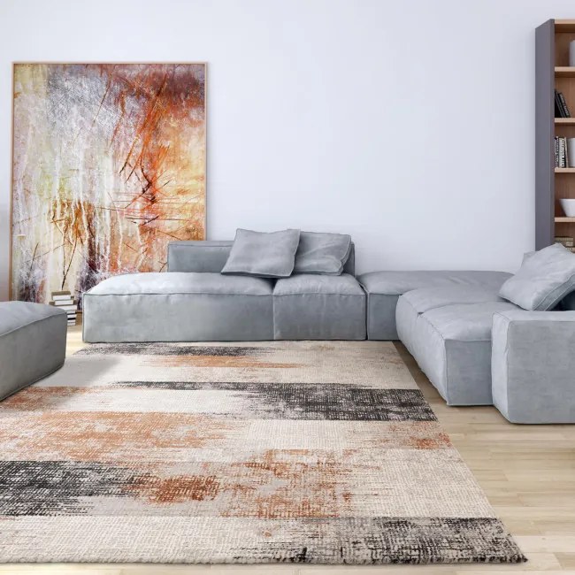 Koberec Kuza Lines terracotta