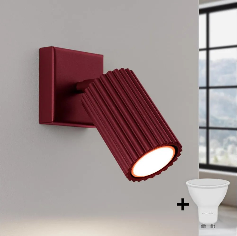 Brilagi - LED nástenné bodové svietidlo CRESTO 1xGU10/10W/230V bordové