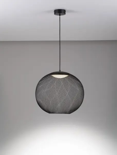 LED čierne dizajnové svietidlo Kinetic 50