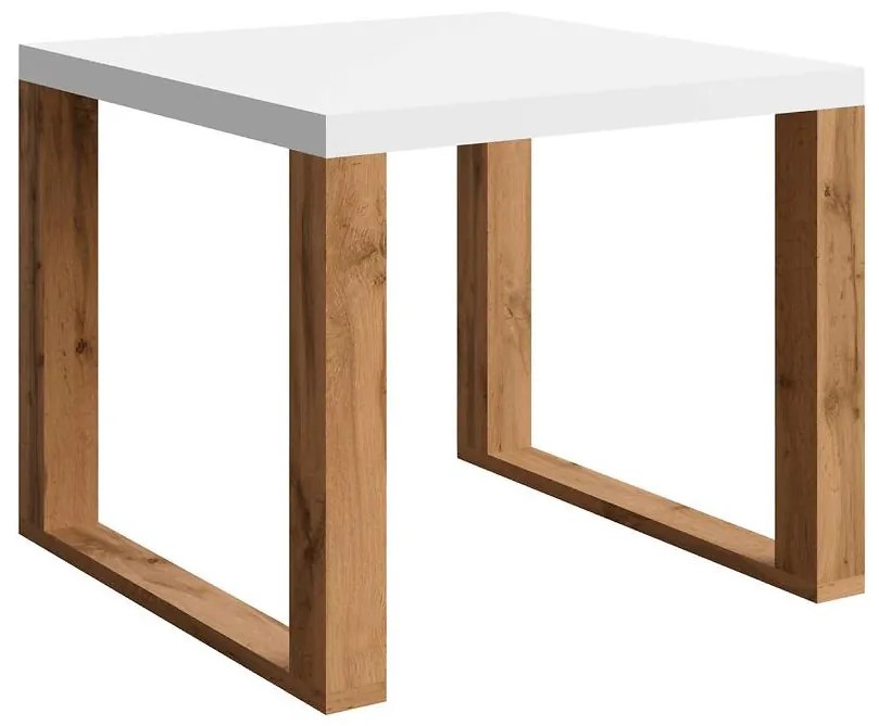 Konferenčný Stolík Mona 600/600/500 biely/wotan