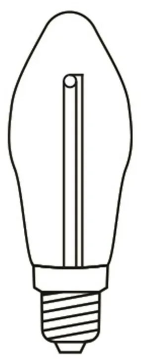 Adventný svietnik LED Filament, červená
