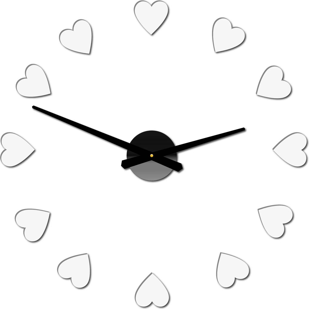 SENTOP | Veľké nástenné hodiny s motívom srdca I SENTOP 12S051 Wall clock HEU- analógové