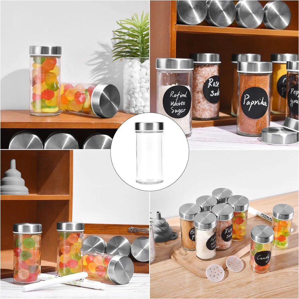 Korenka, súprava 6 ks sklenených koreničiek so sypátkom, POTS 80 ml