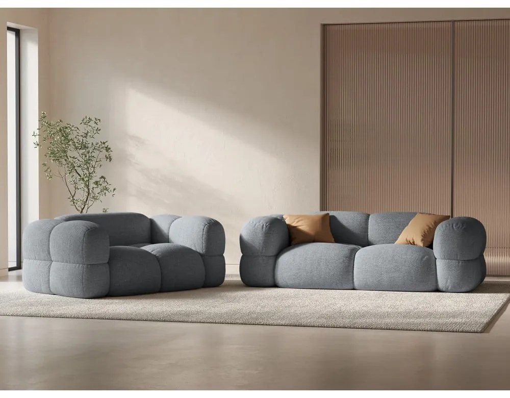 Sivá pohovka 210 cm Loretto – Cosmopolitan Design