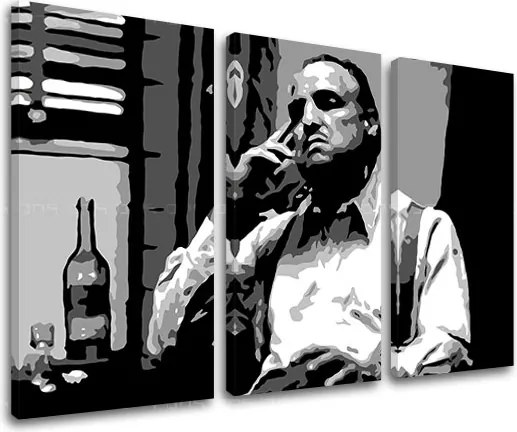 Tlačený POP Art obraz Marlon Brando 3 dielny mb2