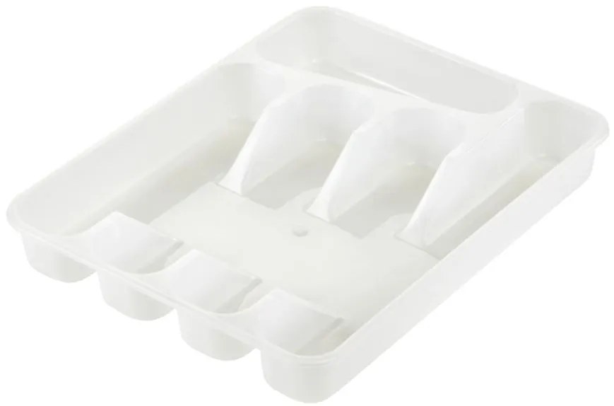 5-dielna nádoba na príbor, prírodná priehľadná, 33,5x26,5x5