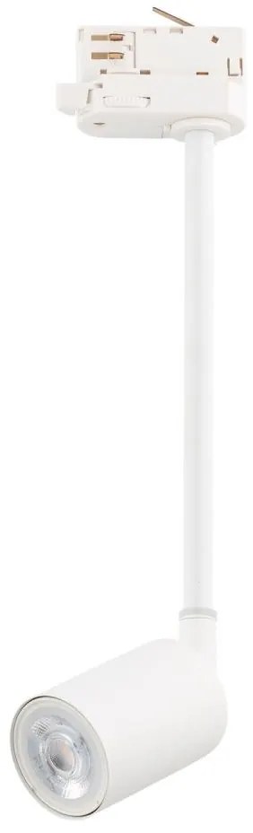Luster na tyči do 3-fázového lištového systému TOP 1xGU10/8W/230V biela