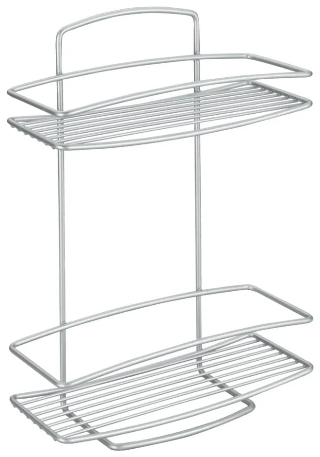 Dvojposchodový nástenný stojan Metaltex Onda, 26 × 35 cm
