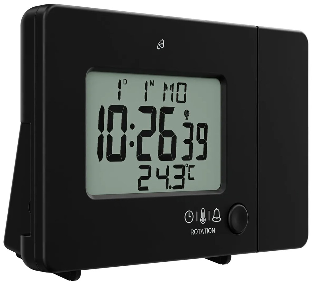 AURIOL® Rádiobudík s projekciou SFPW 360 B1 (čierna) (100344113)