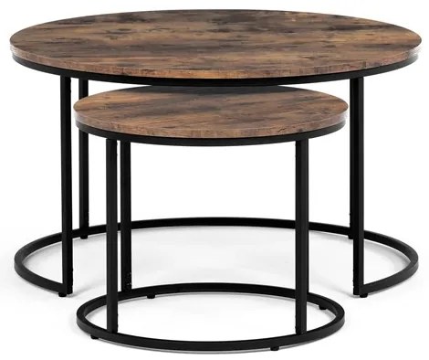 BONTEC Konferenčný stolík 80x80cm, mdf, divoký dub, AF-3002 OAK Farba: Hnedá