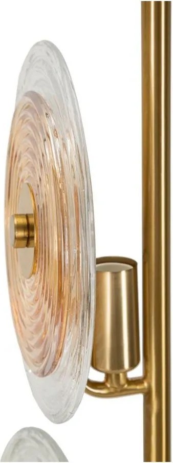 Stolová lampa v zlatej farbe so skleneným tienidlom (výška 63 cm) Venice – Mauro Ferretti