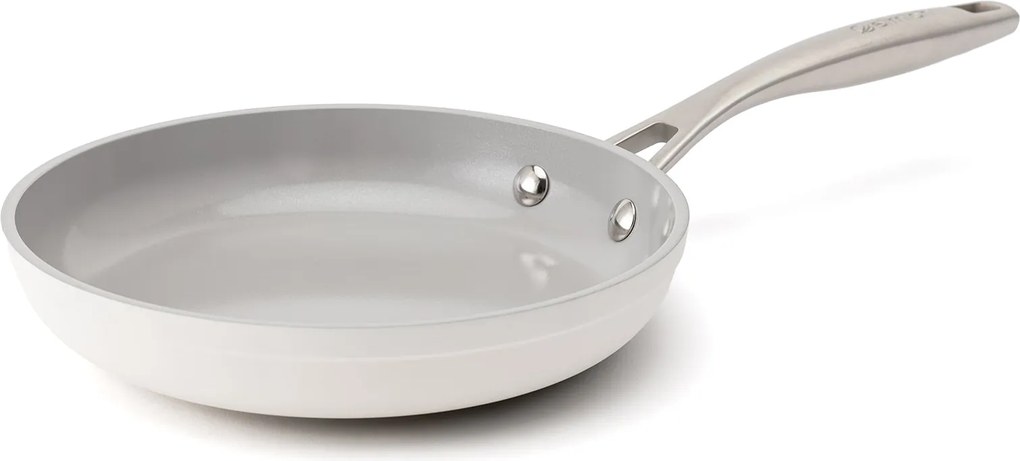 Elmich Nepriľnavá keramická panvica Zen Ø 20 cm – krémovobiela