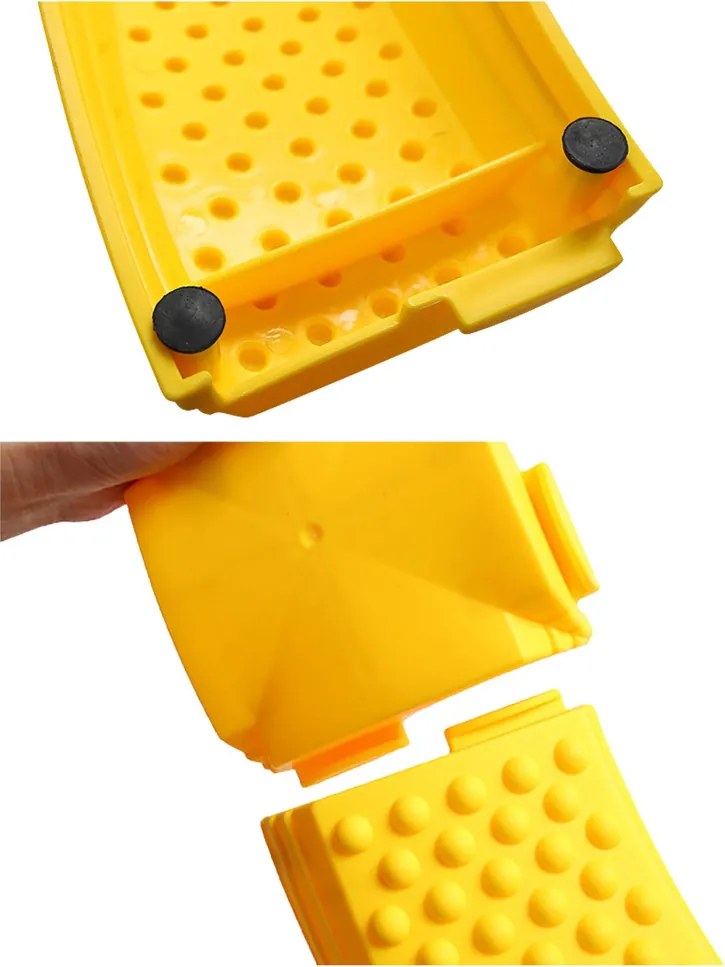 LEAN Toys Senzorická dráha balančné dosky 16 ks protišmykové spoje