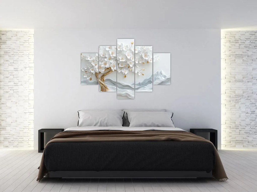 Obraz – 3D elegantný strom života (150x105 cm)