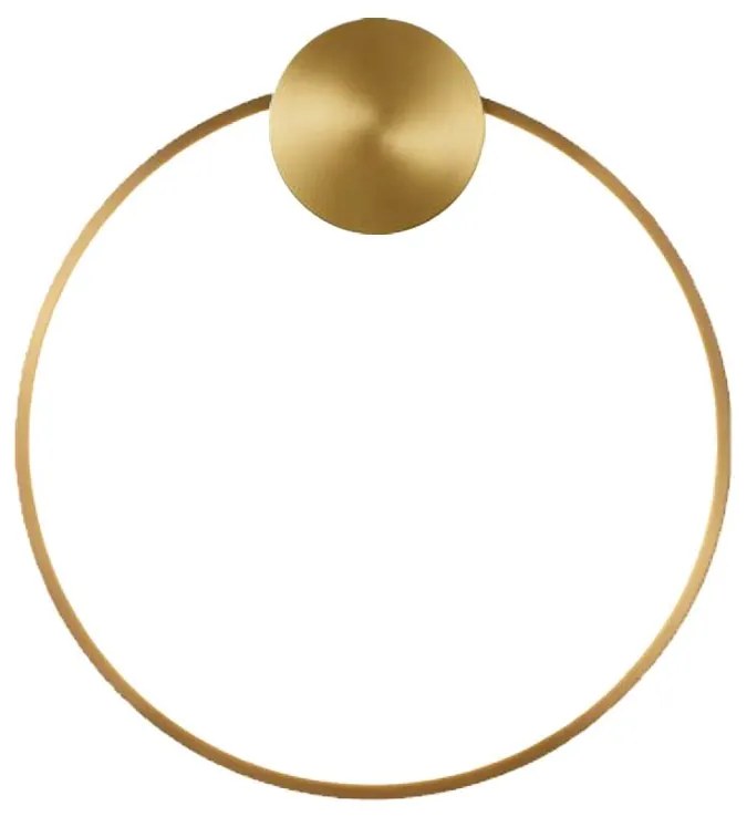 Toolight Toolight, LED nástenné svietidlo 30cm, 13W, APP1385-CW, zlatá matná, OSW-00939