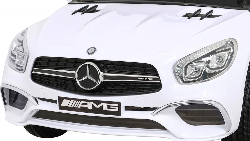 Ramiz Elektrické detské auto Mercedes Benz AMG SL65 S biele + diaľkové ovládanie