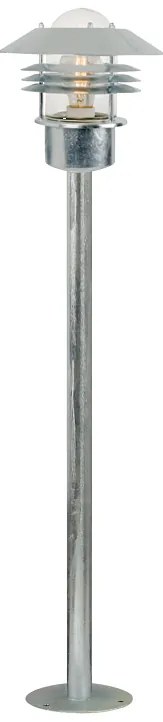 Nordlux Pozinkovaný záhradný stĺpik Vejers pre žiarovku E27 92cm 25118031