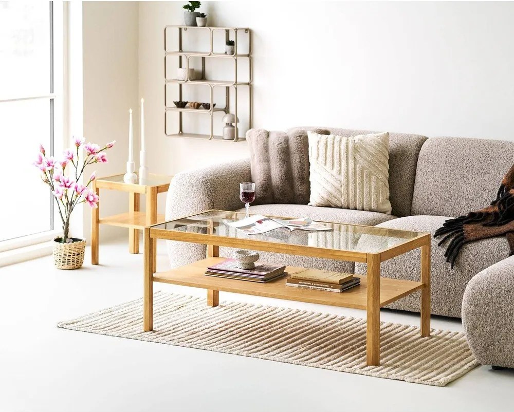 Béžová poschodová kovová polica 48 cm Lanciano – House Nordic