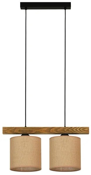 Brilagi - Luster na lanku FOREST 2xE27/15W/230V borovica/hnedá/čierna