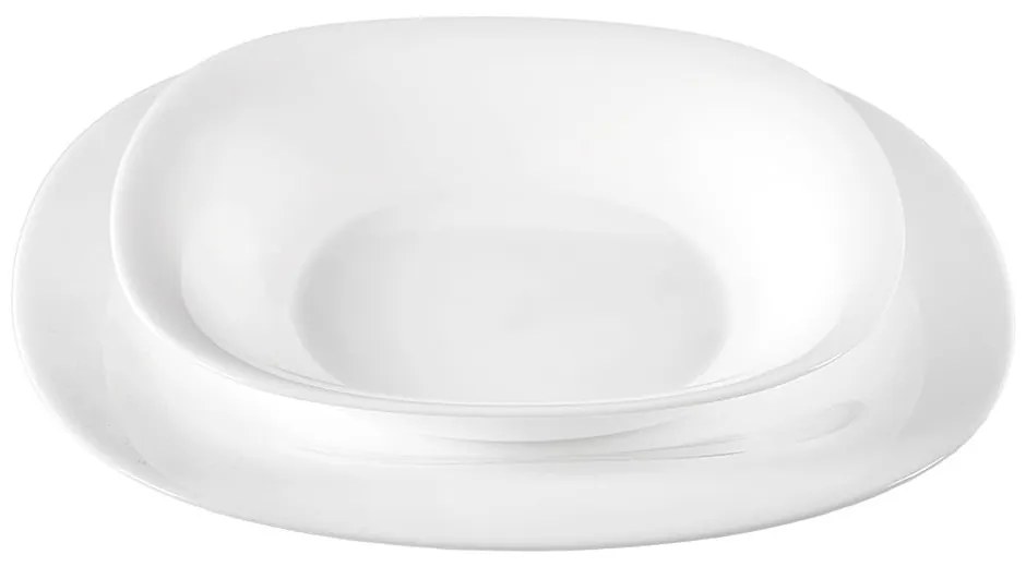 Sklenená jedálenská súprava 18 ks LUNA – Orion