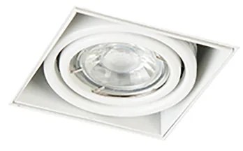 Sada 12 vstavaných bodových svetiel bielych GU10 sklápateľných bez rámu - Oneon