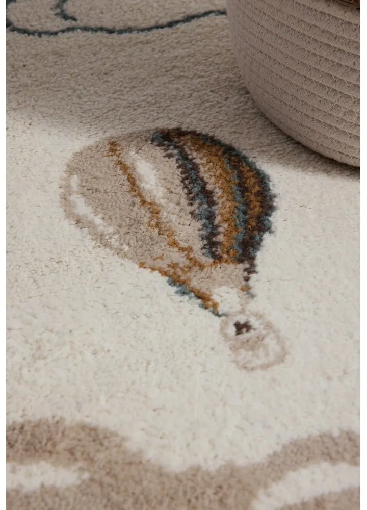 Krémový detský koberec 120x170 cm Hot Air Balloon – Hanse Home