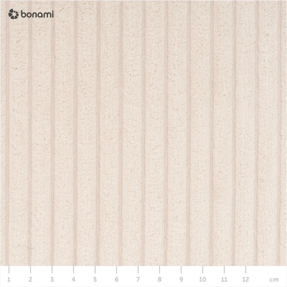 Krémová menčestrová rozkladacia rohová pohovka (variabilná) Sara – Ropez