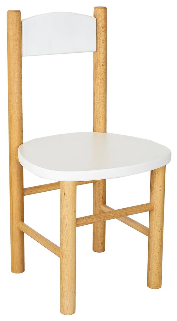 Detská drevená stolička z masívu - farebná