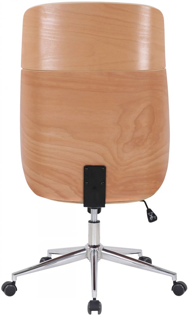 Design-Shop Kancelárska stolička Varel - drevo natura - Biela