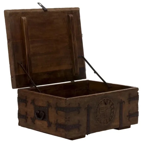 furniture-nabytek.cz - Masívny konferenčný stolík Aladin z mangového dreva, voskovaný, hnedý – 92×70×40 cm