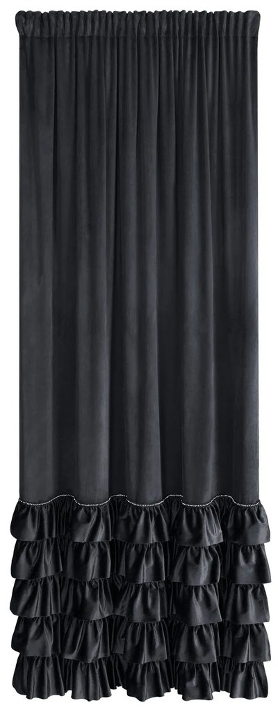 ZATEMŇOVACÍ ZÁVES NA PÁSKE CARLI 140X270 CM ČIERNA