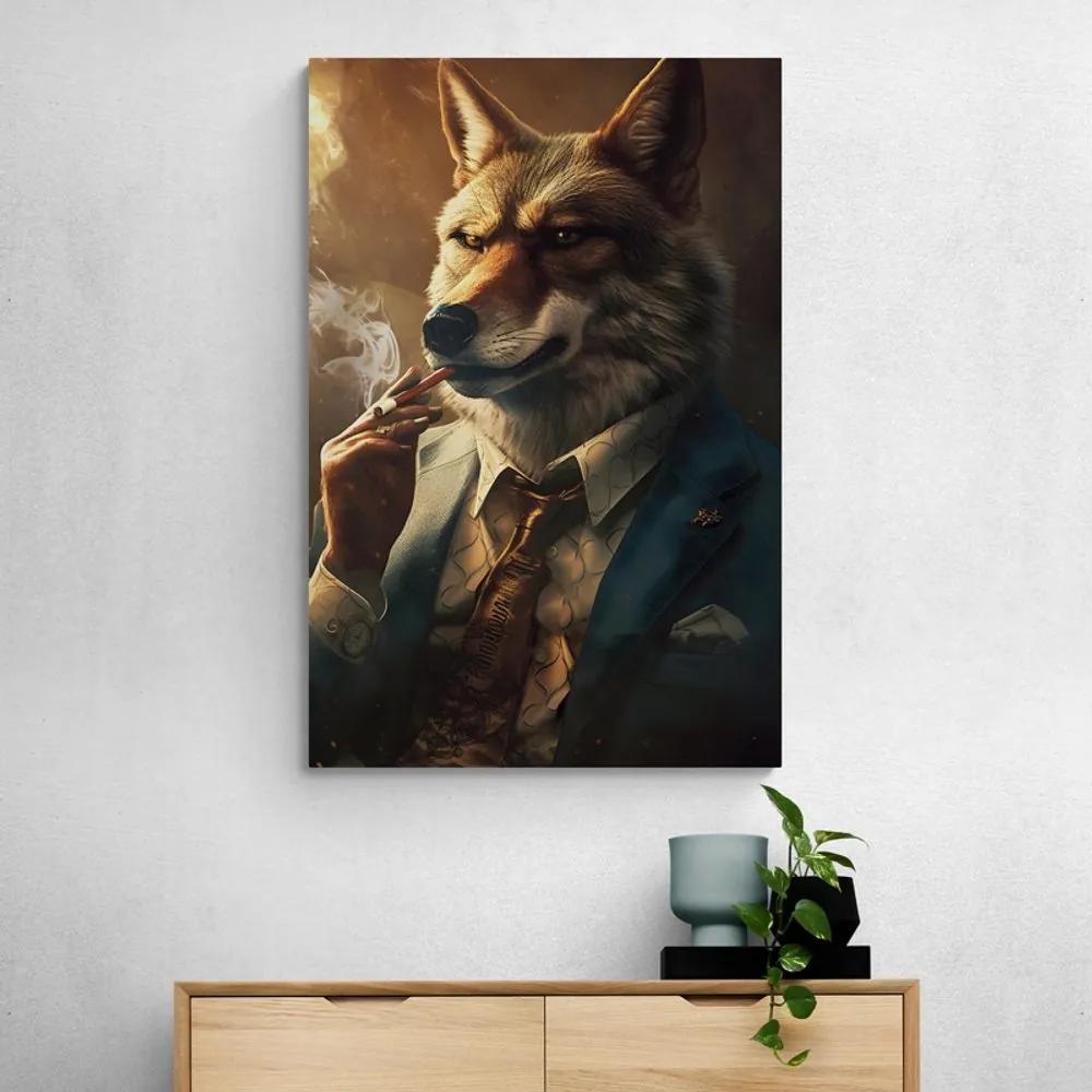 Obraz zvierací gangster vlk - 60x90