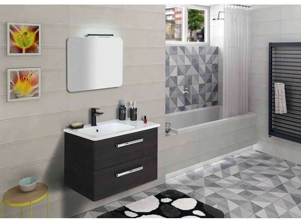 Matne čierna stojančeková umývadlová batéria Spy – Sapho