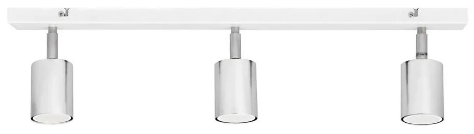 Helam LED Bodové svietidlo TUNE 3xGU10/4,8W/230V matný chróm/biela HE1540