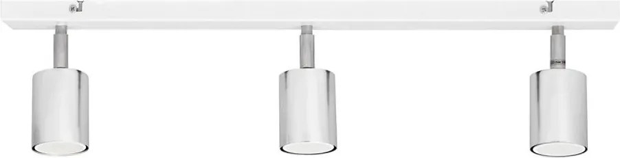 LED Bodové svietidlo TUNE 3xGU10/4,8W/230V matný chróm/biela