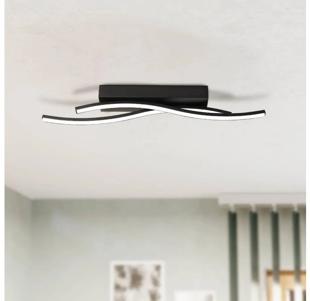 Eglo 31226 - LED Stropné svietidlo ALBORAYA LED/10,8W/230V 3000K čierna