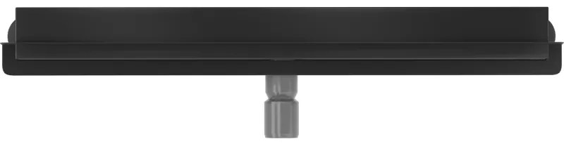 Mexen Flat nerezový sprchový žľab na stenu 50 cm vzor WALL, čierny, 1730050