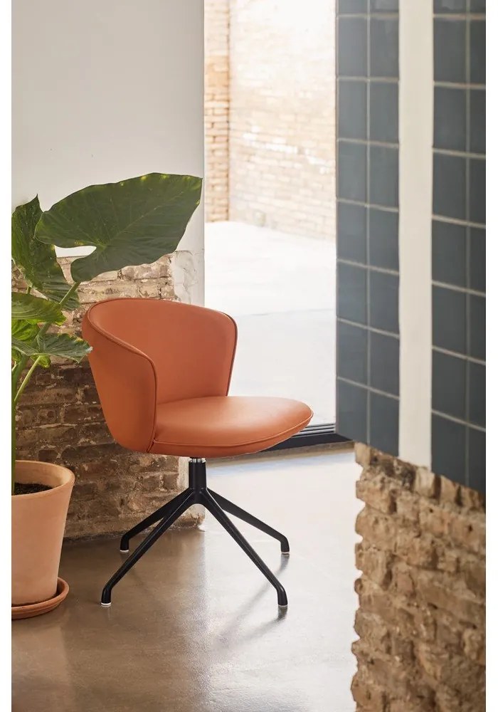 Oranžové čalúnené jedálenské kreslá v súprave 2 ks Add – Teulat